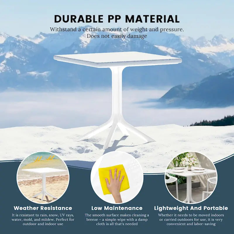 Frond and Form 31.5  Outdoor Square Dining Table