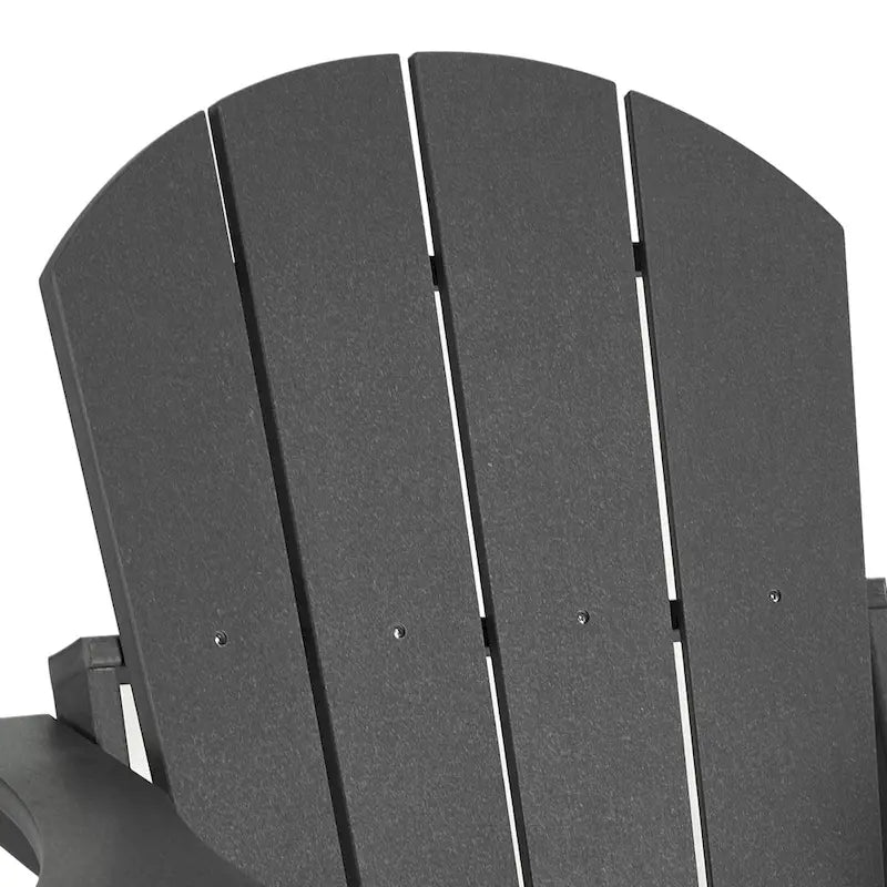 Polytrends Laguna Outdoor 5-Piece Adirondack Chair With Square Coffee Table Conversation Set