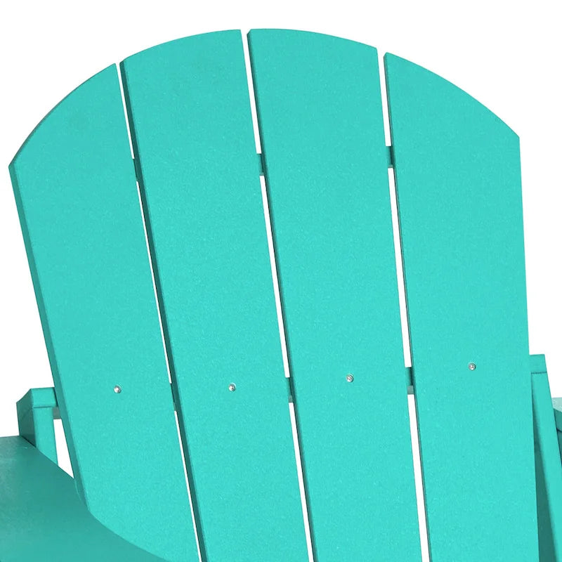 Polytrends Laguna Outdoor 5-Piece Adirondack Chair With Square Coffee Table Conversation Set