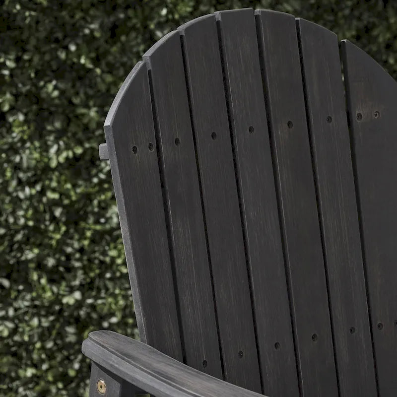 Outdoor Wood Adirondack Dining Chairs (Set of 2)