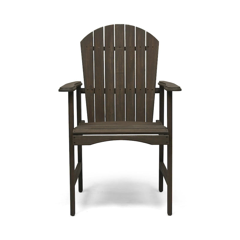 Outdoor Wood Adirondack Dining Chairs (Set of 2)
