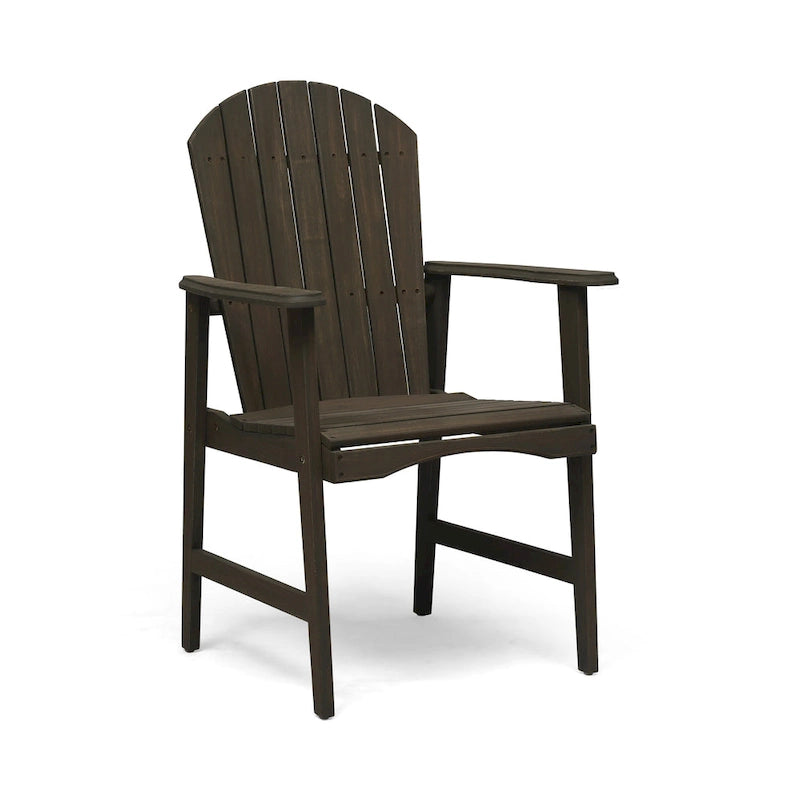 Outdoor Wood Adirondack Dining Chairs (Set of 2)