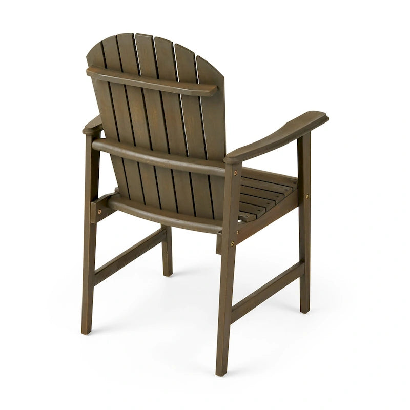 Outdoor Wood Adirondack Dining Chairs (Set of 2)