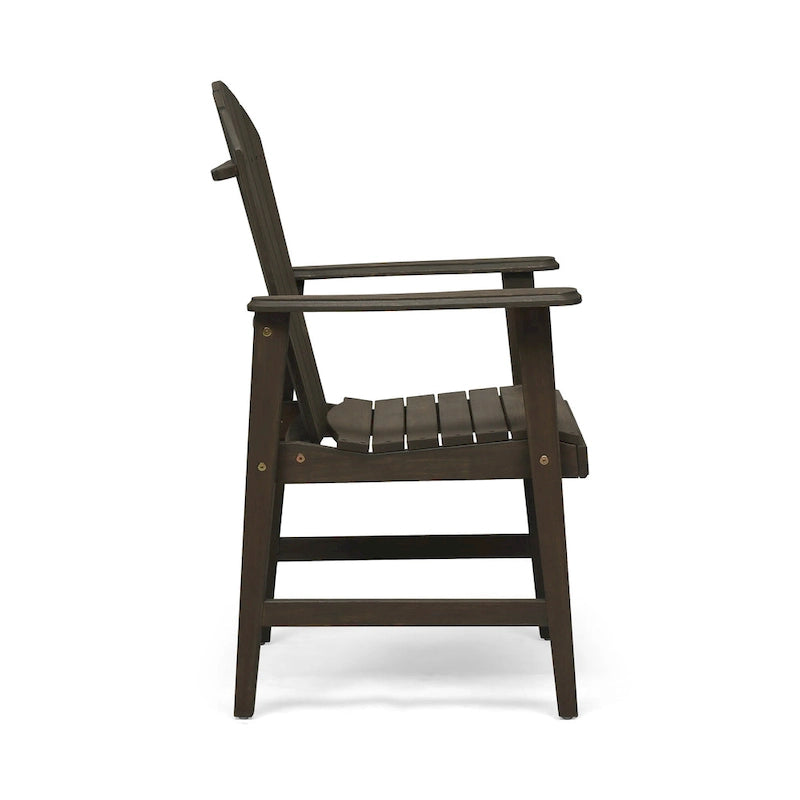 Outdoor Wood Adirondack Dining Chairs (Set of 2)