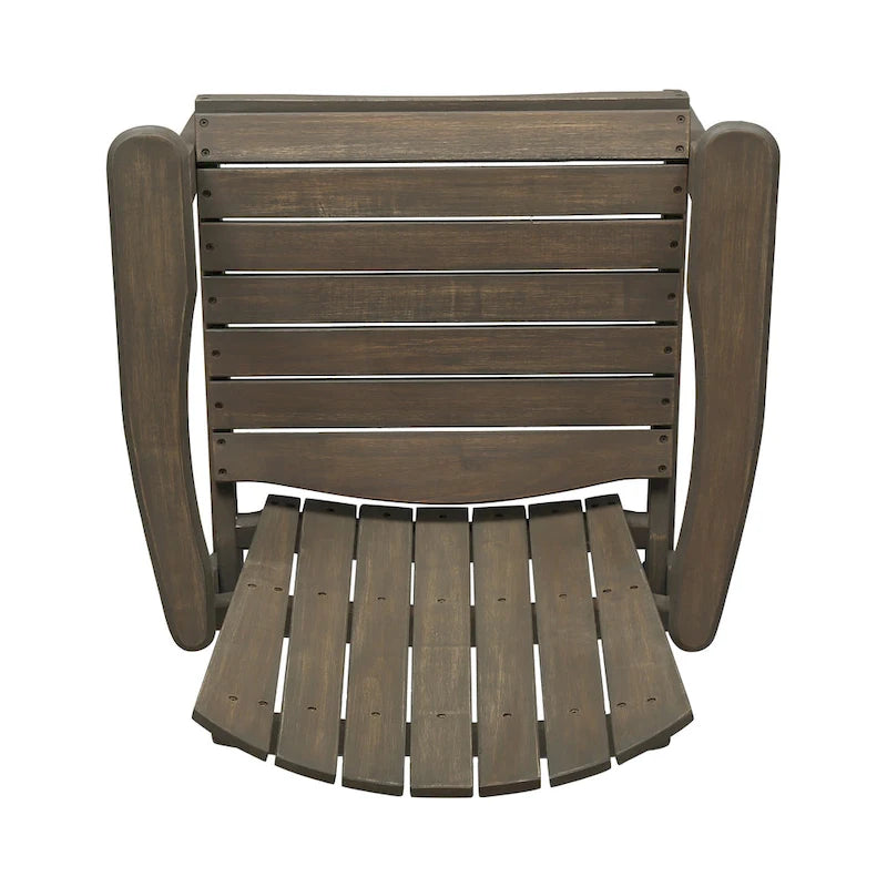Outdoor Wood Adirondack Dining Chairs (Set of 2)