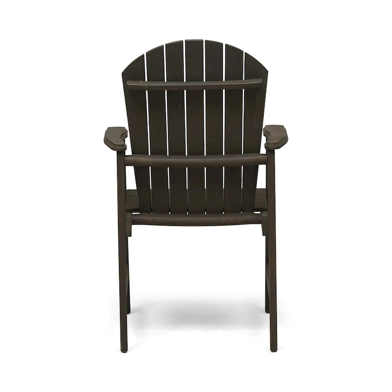Outdoor Wood Adirondack Dining Chairs (Set of 2)
