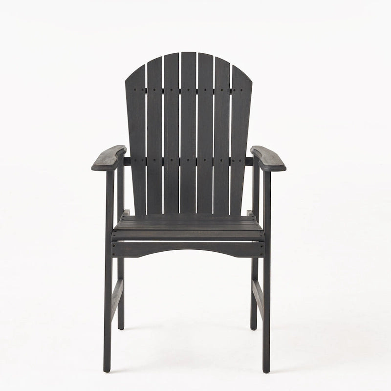 Outdoor Wood Adirondack Dining Chairs (Set of 2)