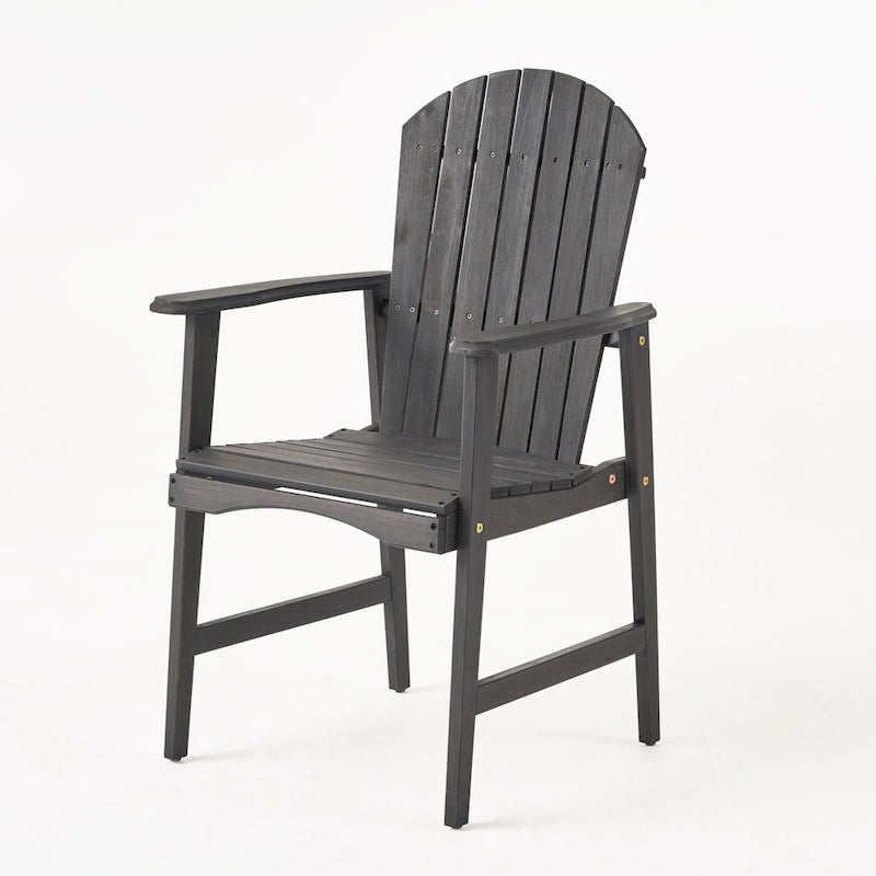 Outdoor Wood Adirondack Dining Chairs (Set of 2)