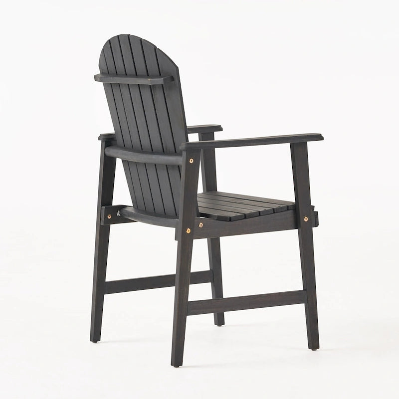Outdoor Wood Adirondack Dining Chairs (Set of 2)