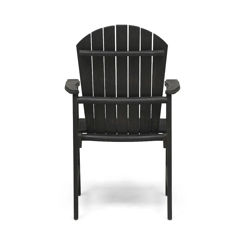 Outdoor Wood Adirondack Dining Chairs (Set of 2)