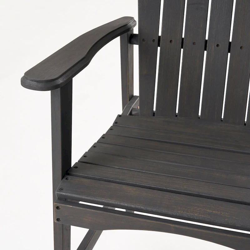 Outdoor Wood Adirondack Dining Chairs (Set of 2)