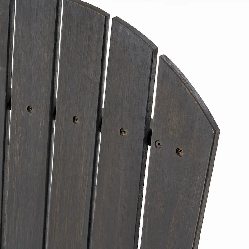 Outdoor Wood Adirondack Dining Chairs (Set of 2)