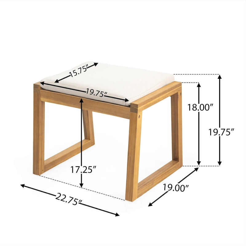 Christopher Knight Home Acacia Wood Dining Bench (Set of 2)