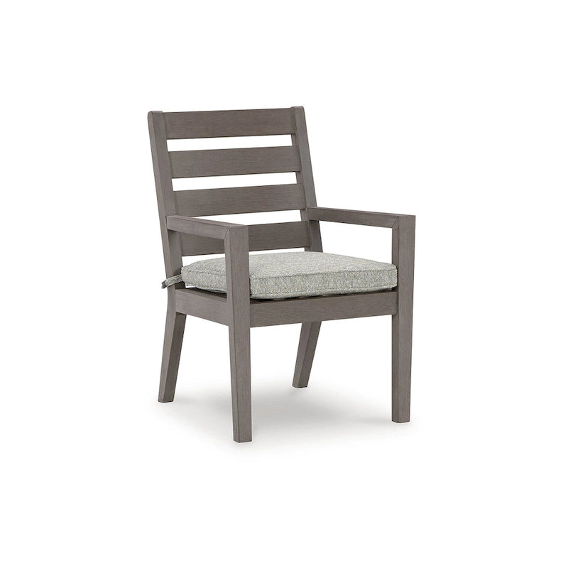 Signature Design by Ashley Hillside Barn Brown/Gray 6-Piece Outdoor Dining Package - 84  W x 42  D x 29  H