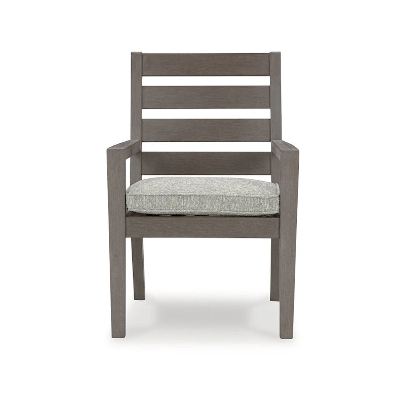 Signature Design by Ashley Hillside Barn Brown/Gray 6-Piece Outdoor Dining Package - 84  W x 42  D x 29  H