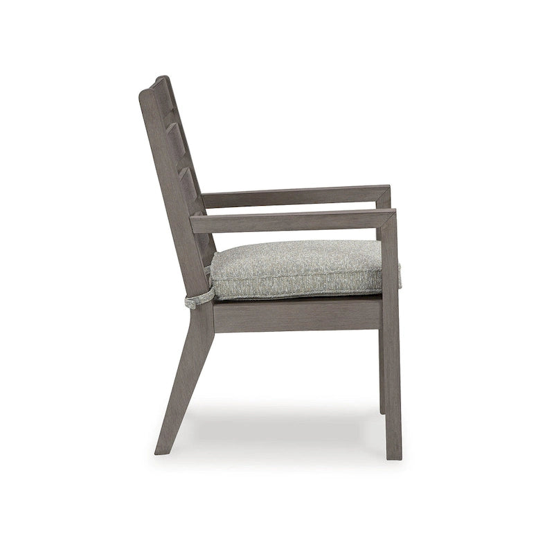 Signature Design by Ashley Hillside Barn Brown/Gray 6-Piece Outdoor Dining Package - 84  W x 42  D x 29  H