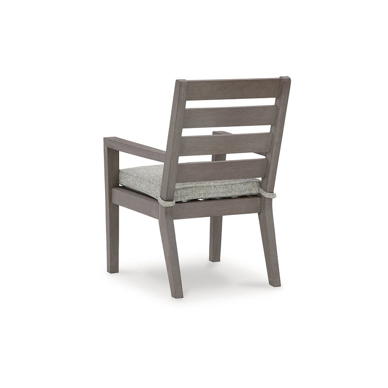 Signature Design by Ashley Hillside Barn Brown/Gray 6-Piece Outdoor Dining Package - 84  W x 42  D x 29  H