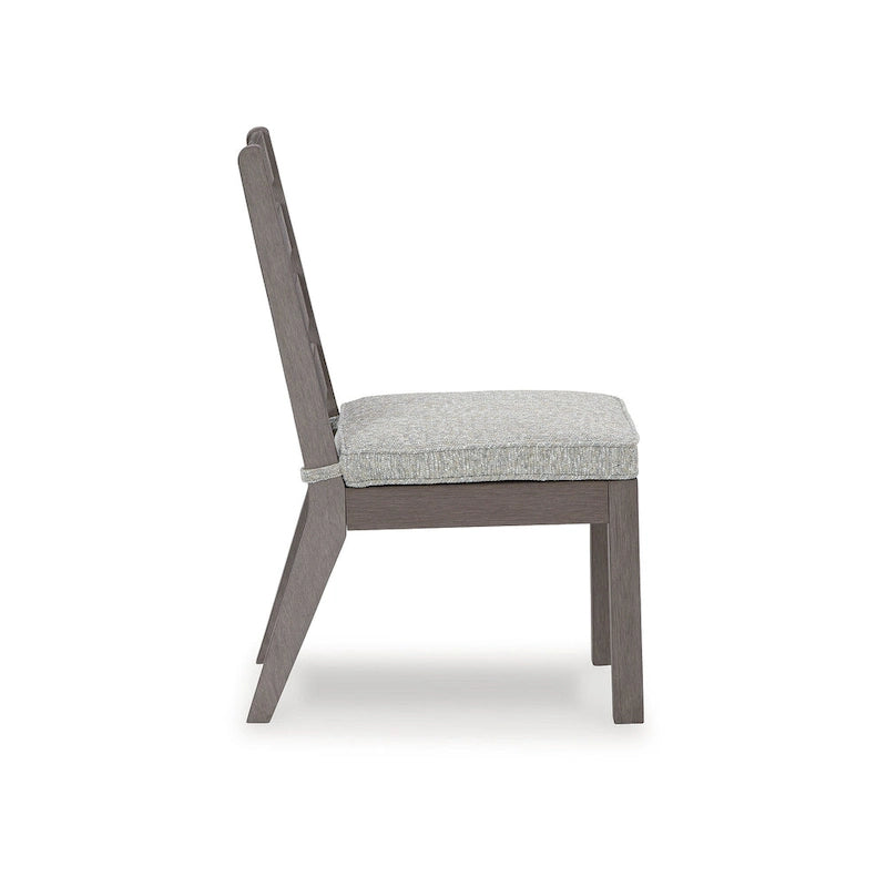 Signature Design by Ashley Hillside Barn Brown/Gray 6-Piece Outdoor Dining Package - 84  W x 42  D x 29  H