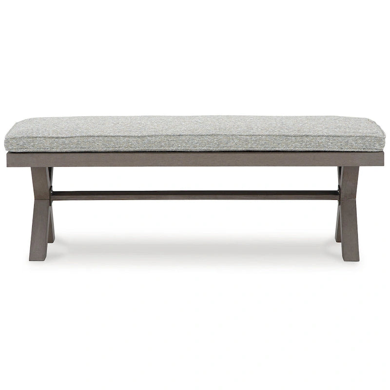 Signature Design by Ashley Hillside Barn Brown/Gray 6-Piece Outdoor Dining Package - 84  W x 42  D x 29  H