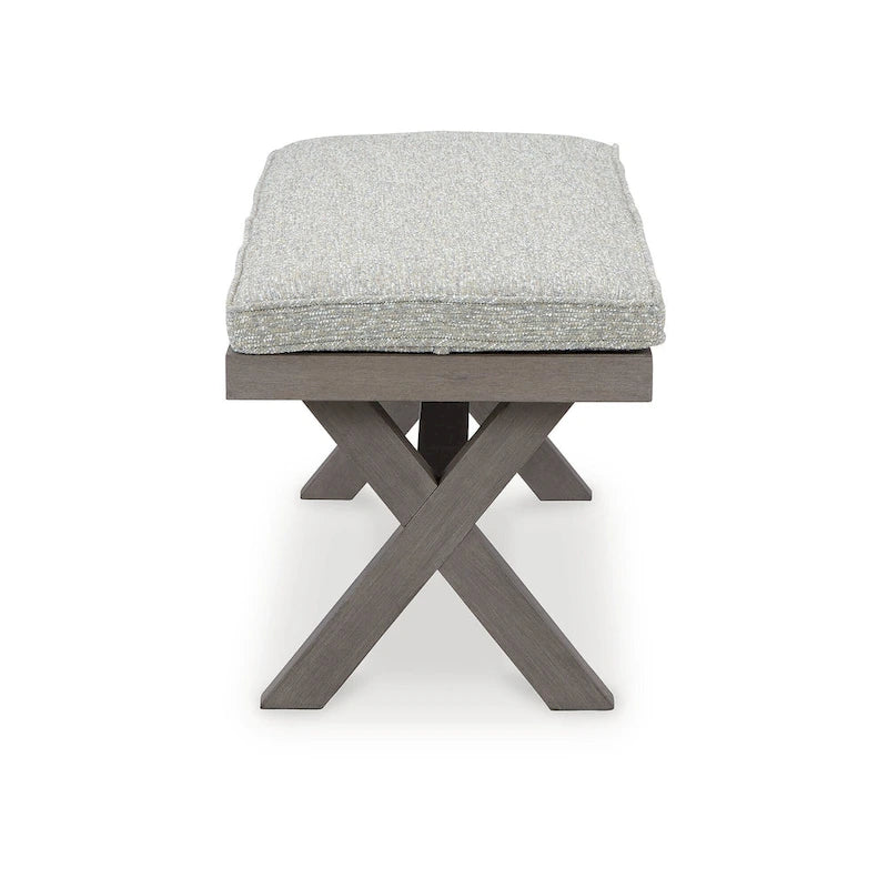 Signature Design by Ashley Hillside Barn Brown/Gray 6-Piece Outdoor Dining Package - 84  W x 42  D x 29  H