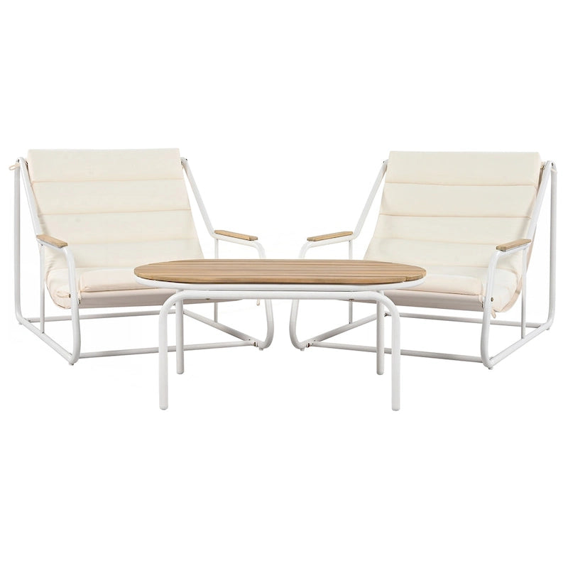 Outdoor Chaise Lounge Chairs Set of 3