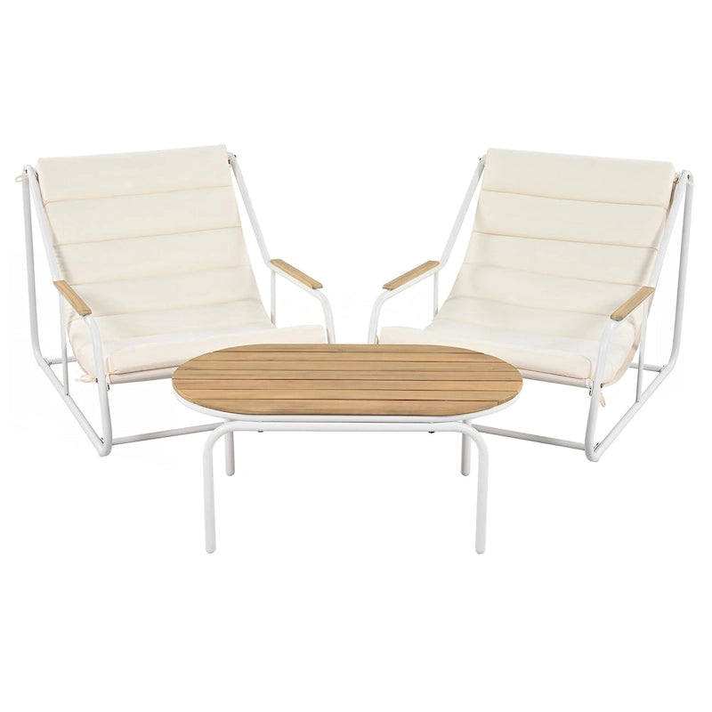Outdoor Chaise Lounge Chairs Set of 3