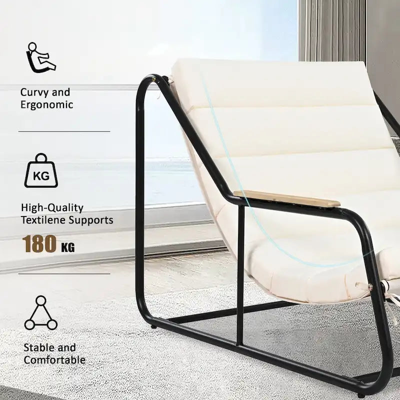 Outdoor Chaise Lounge Chairs Set of 3