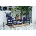 All Weather Rocking Chair Set with Side Table
