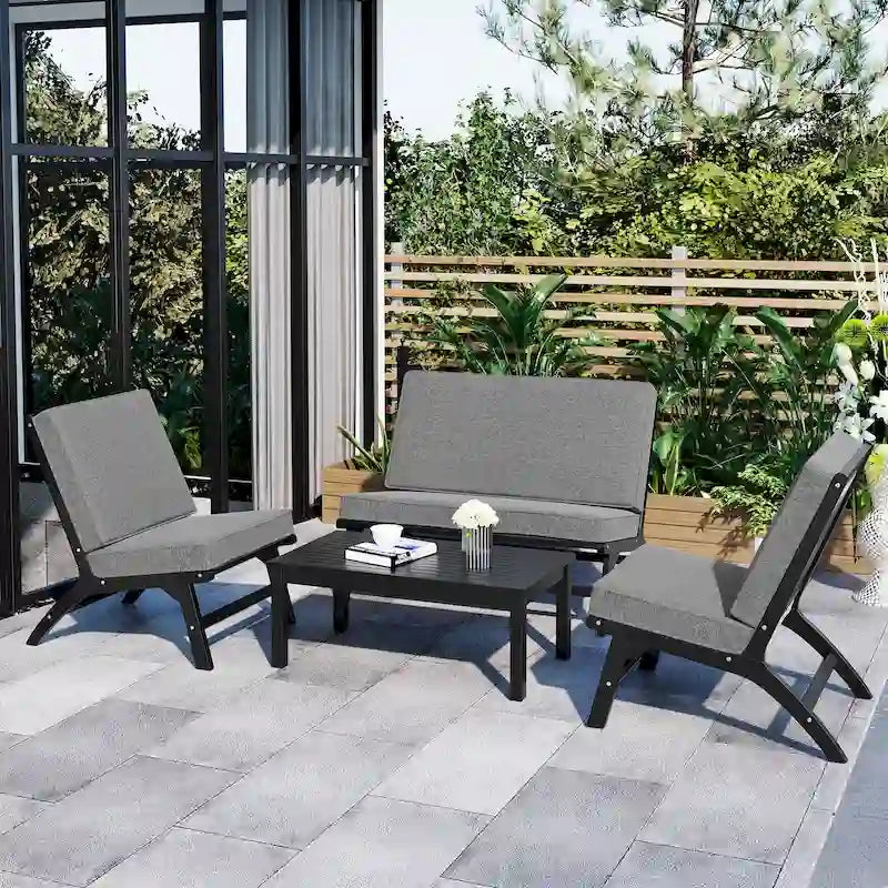4-Piece V-shaped Seating Group
