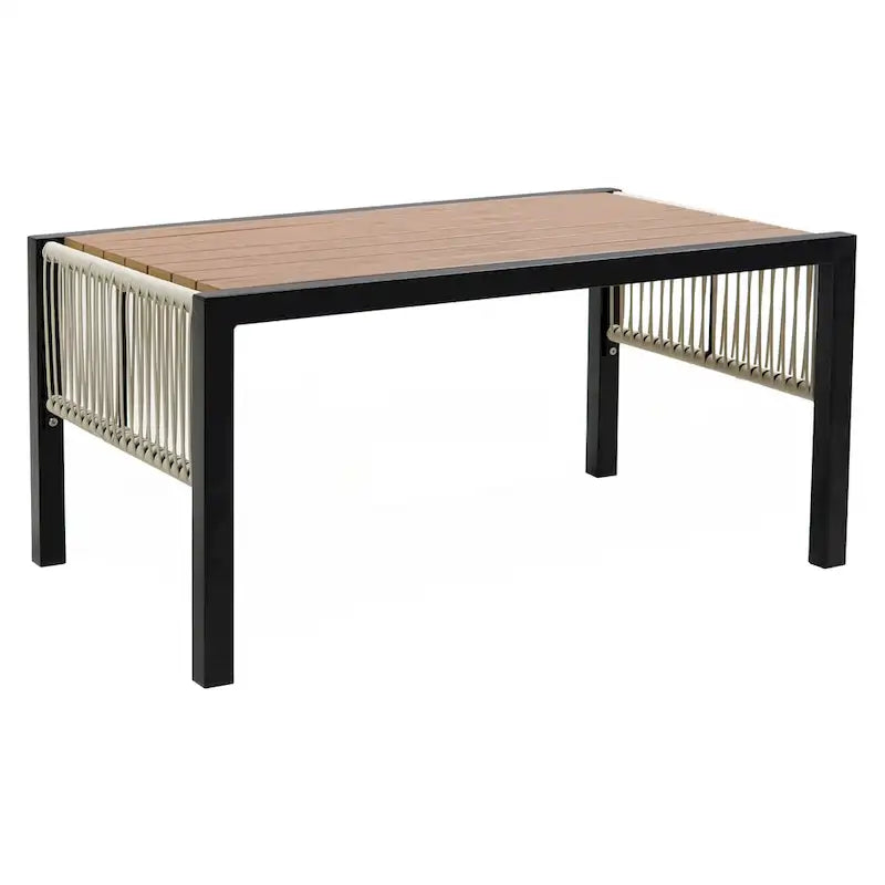 Multi-person Outdoor Iron Sofa Set with A table