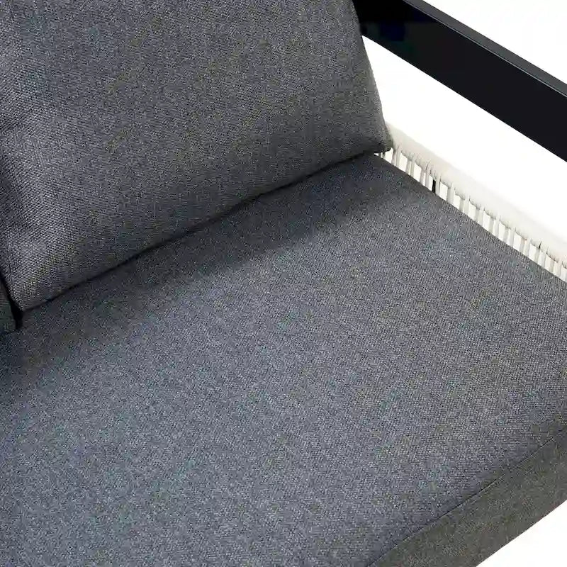 Multi-person Outdoor Iron Sofa Set with A table
