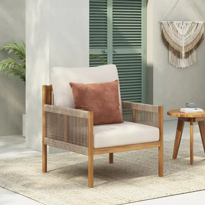 Modern Outdoor Woven Lounge Chair