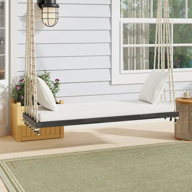 Patio Wooden Swing Chair