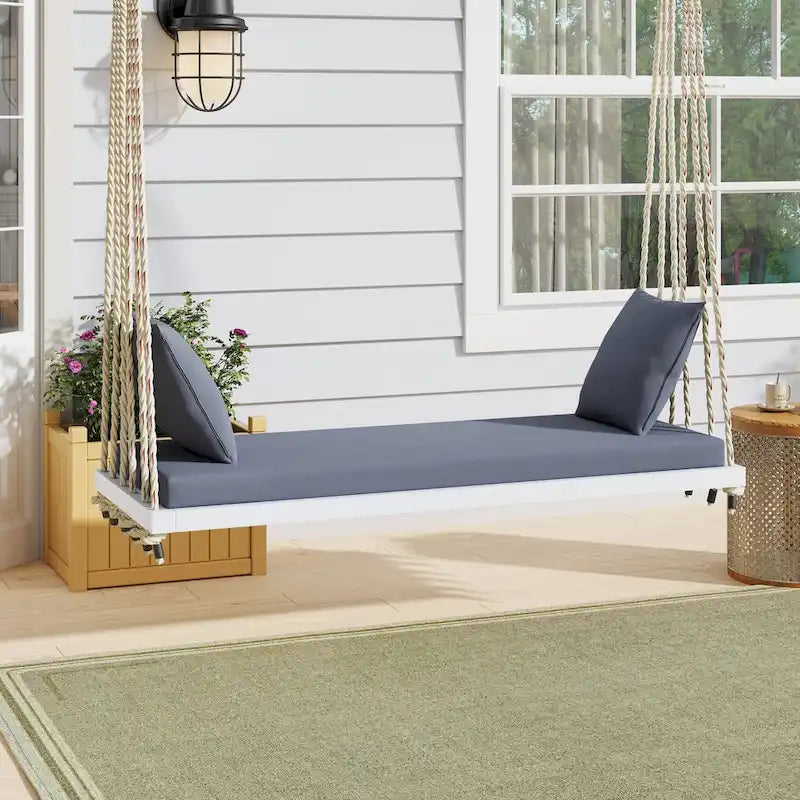 Patio Wooden Swing Chair