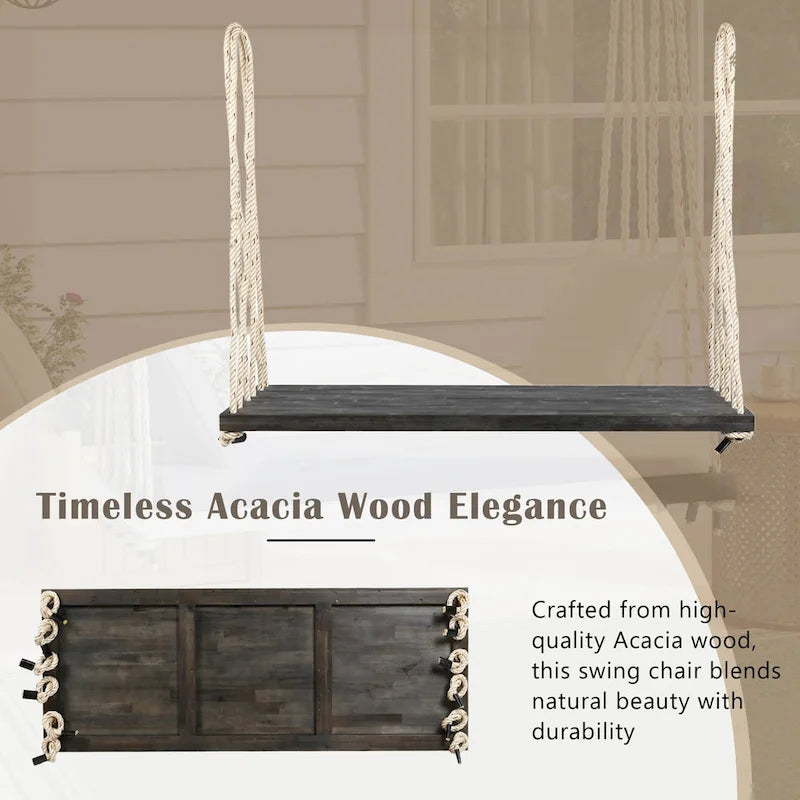 Patio Wooden Swing Chair