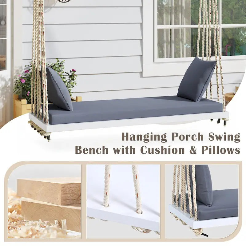 Patio Wooden Swing Chair