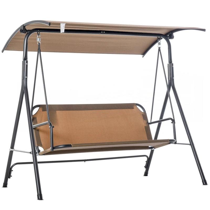 Outdoor Swing for Patio Porch with Adjustable Tilt Canopy