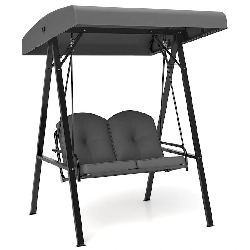 Costway 2-Person Outdoor Porch Swing Swing Loveseat with A-Shaped - See Details