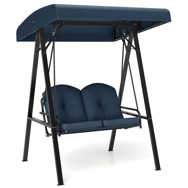Costway 2-Person Outdoor Porch Swing Swing Loveseat with A-Shaped - See Details
