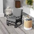 Costway Patio Rocking Chair with Cushion Heavy-Duty Metal Frame Smooth - See Details