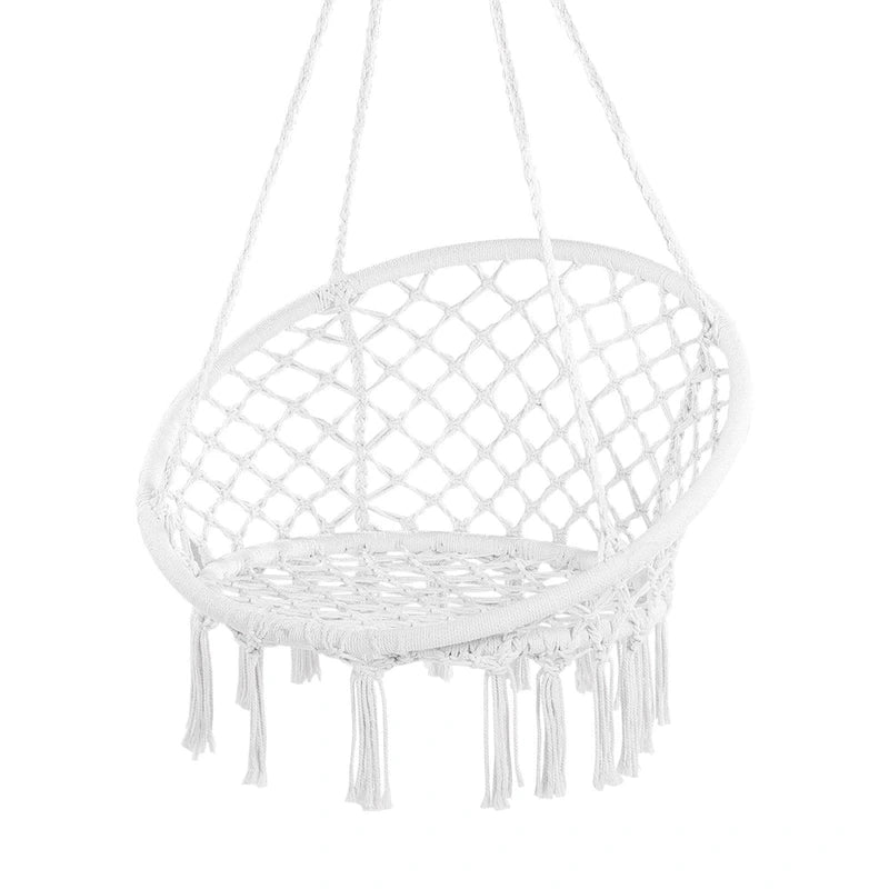 Hammock Chair Hanging Swing for Indoor Outdoor Patio Bedroom Porch