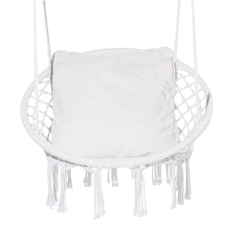 Hammock Chair Hanging Swing for Indoor Outdoor Patio Bedroom Porch