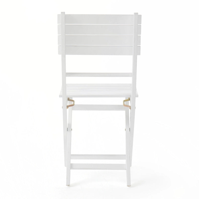 Outdoor Acacia Wood Folding Dining Chair (Set of 2)