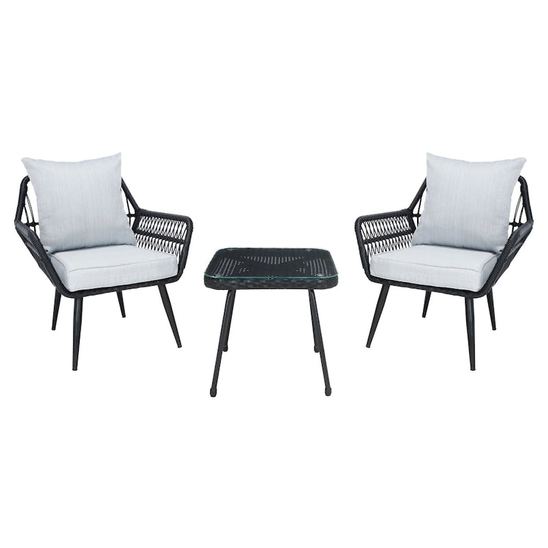 SAFAVIEH Mariyah 3-Piece Lounge Set - 27 Wx30 Dx28 H