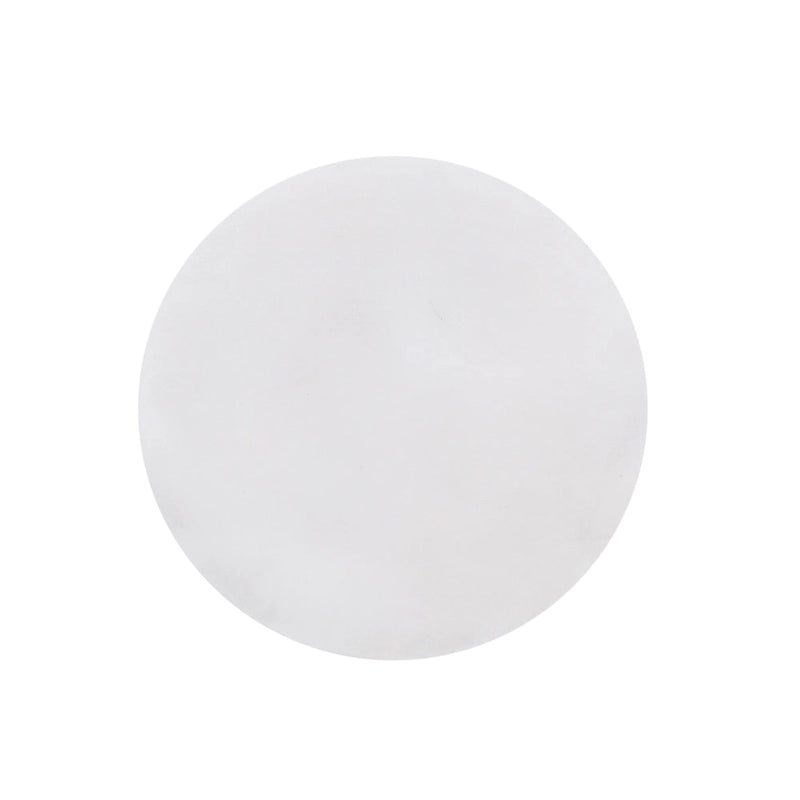 Outdoor End Table, Round 15 Inch Top, Antique White Faux Concrete