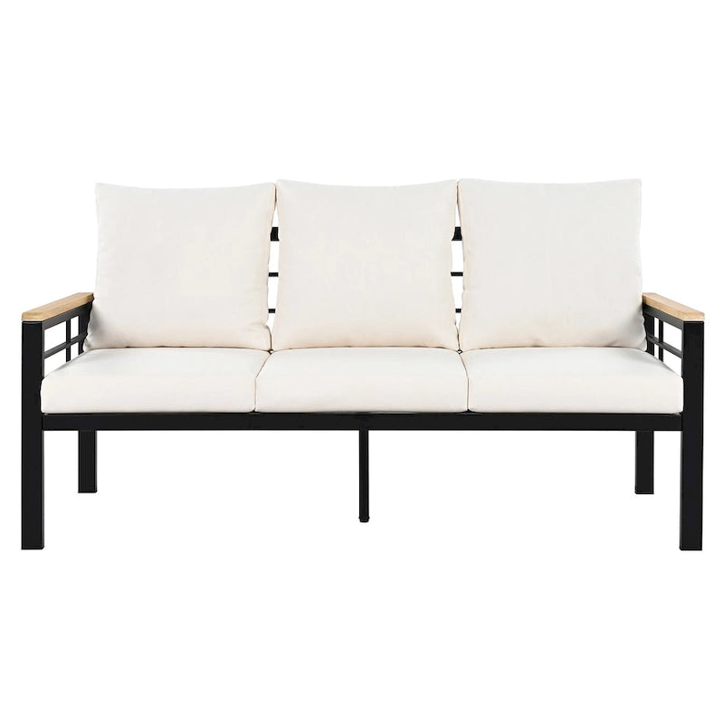 5 Pieces Outdoor Conversation Sets with Cushions