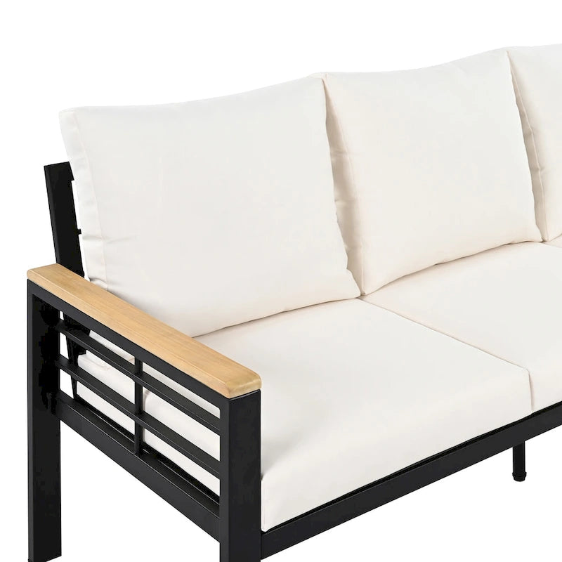 5 Pieces Outdoor Conversation Sets with Cushions
