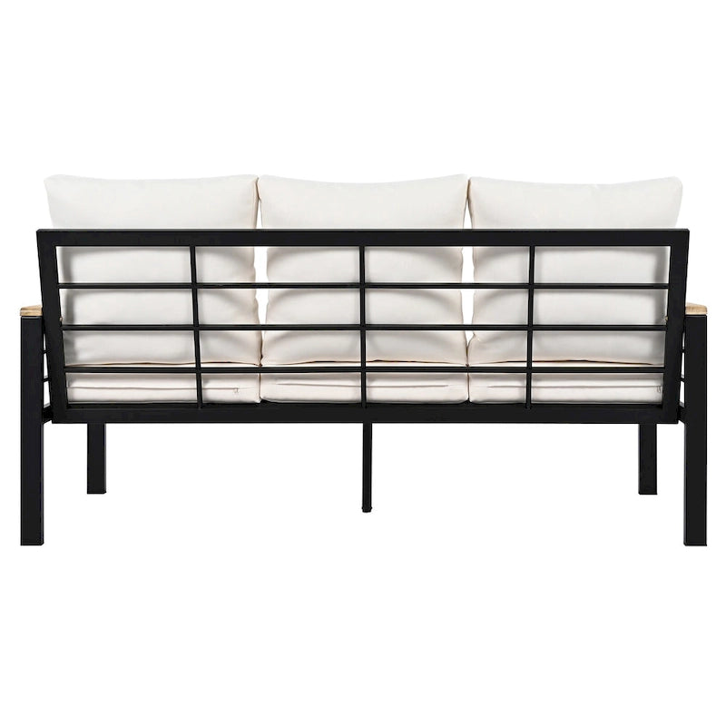 5 Pieces Outdoor Conversation Sets with Cushions