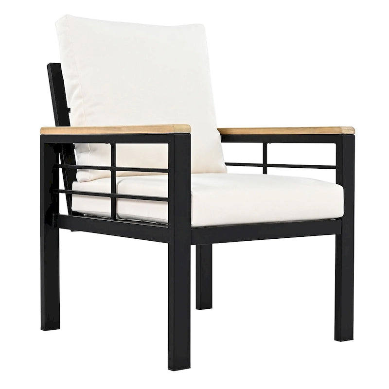 5 Pieces Outdoor Conversation Sets with Cushions