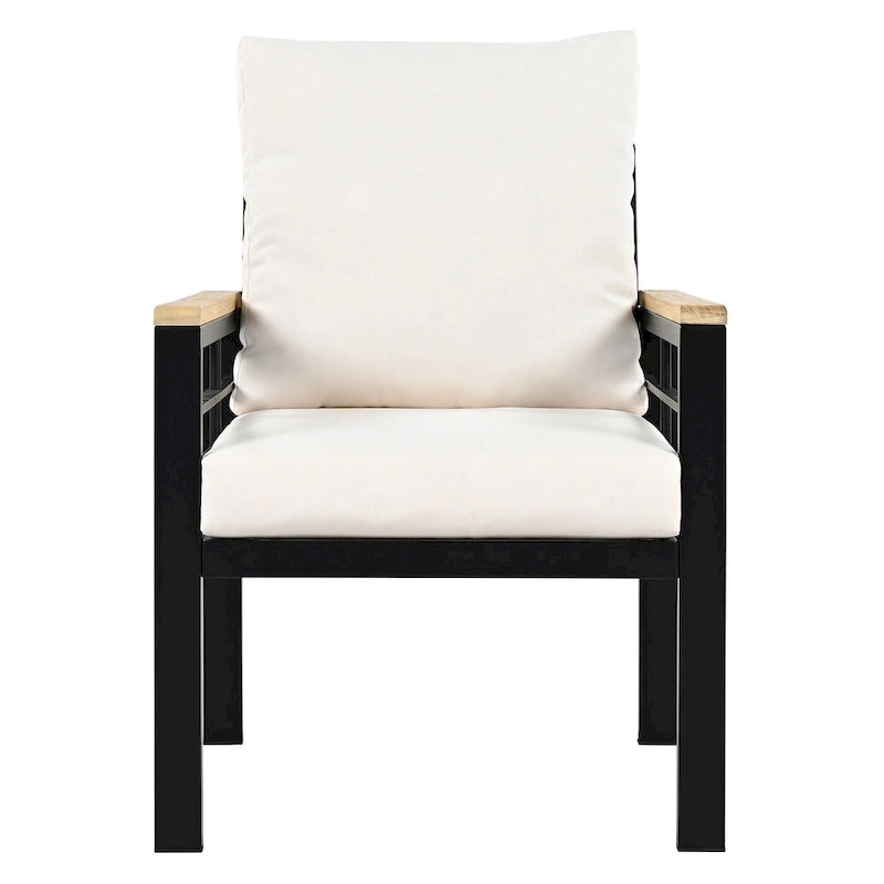 5 Pieces Outdoor Conversation Sets with Cushions